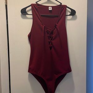 Red bodysuit